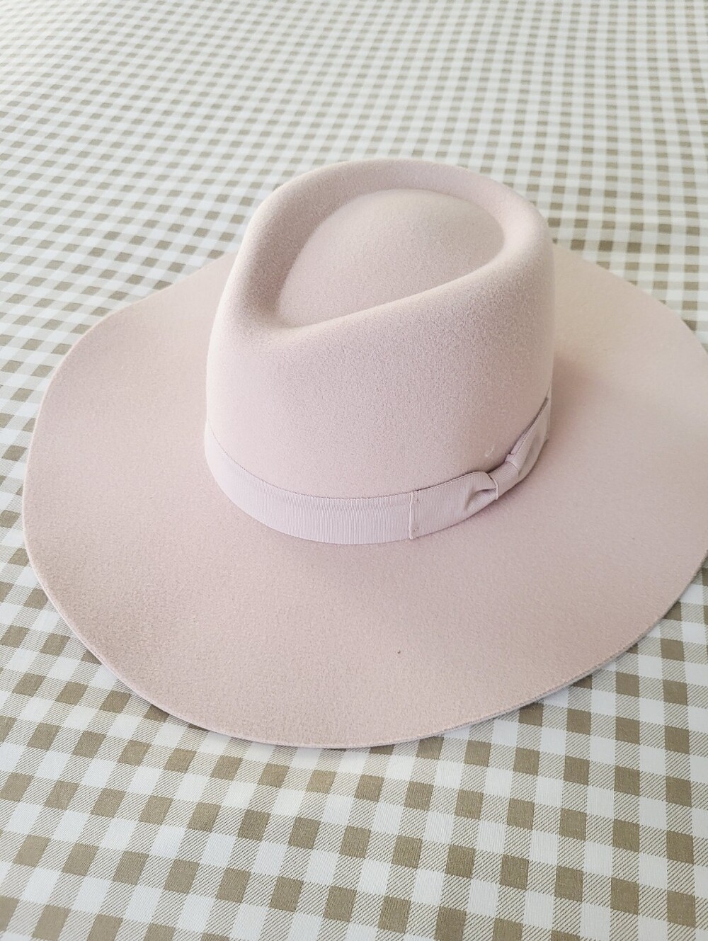 Serra Women's Fashion Western Wide-Brim Fedora Felt Hat Pink Blush, Adjustable